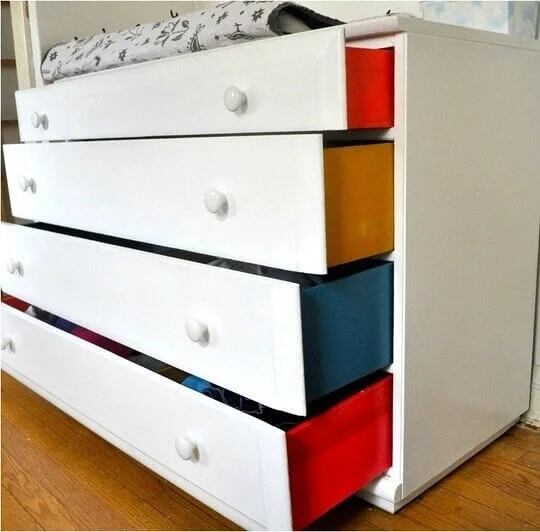 Home Design-Drawer Sides can be Painted with Additional Color