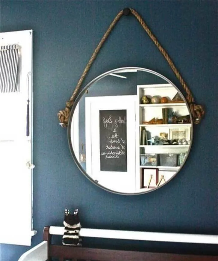 Home Design-Rope A Mirror And Hang It