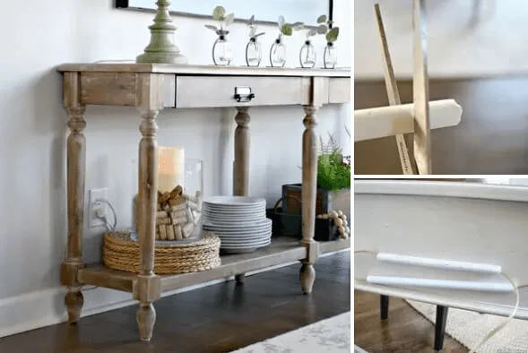 Home Design-To Conceal Cords Behind Tricky Furniture Pieces, use Adhesive Cord