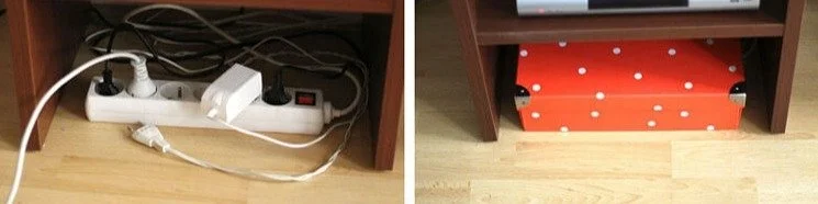 Home Design-Put Those Annoying Cords in a Box to Hide Them